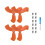 Propellers for  Neo 2 Low Noise  Propellers Quick Release Props Blades for Neo 2 Drone Accessories Orange 1