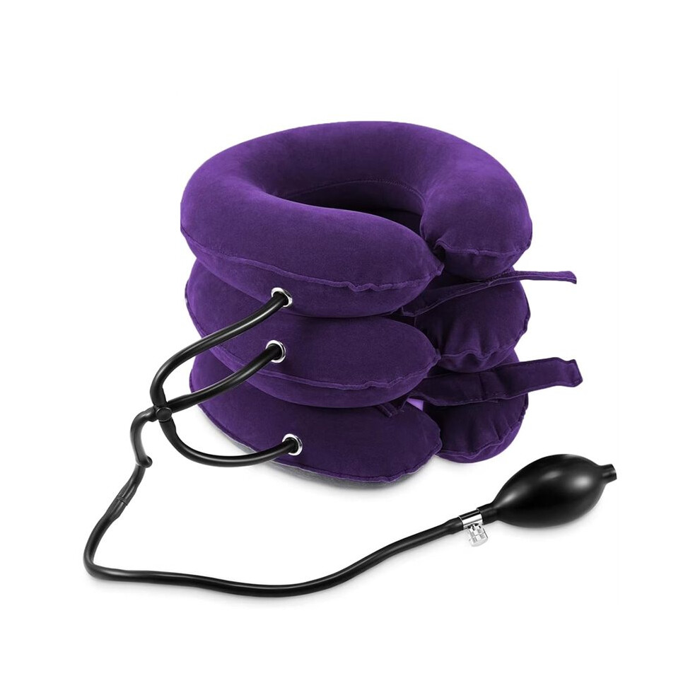 Tauoh Neck Stretcher Cervical Traction Device For Home Use, Adjustable Inflatable Neck Brace For Pain Relief ()