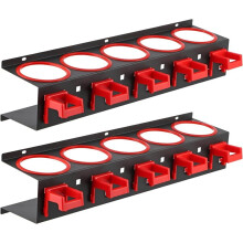 2 Pcs SprayBottle Storage Rack, Wall Mount Bottle Organizer Car Detailing, Steel SprayBottle Holder