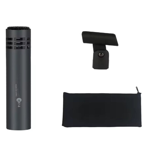 High Quality E614 Condenser Instrument Microphone Cardioid Instrument Mic with Clamp Mount
