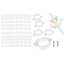 85 Pcs Mounting Brackets for H706/H706 Pro Permanent Outdoor Lights Light Clips Mounting Brackets H706A/B/C Lights