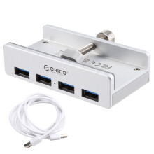 ORICO USB 3.0 HUB 5Gbps Clip Uitbreidingshub Splitter 1 Naar 4 Meerdere Uitbreidingsdock voor Desktop-Pc B
