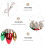 Christmas earrings bulb beads 1 pair 5