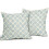Fodere per cuscini con stampa a blocchi blu e verde, 45x45 cm, set da 2 2