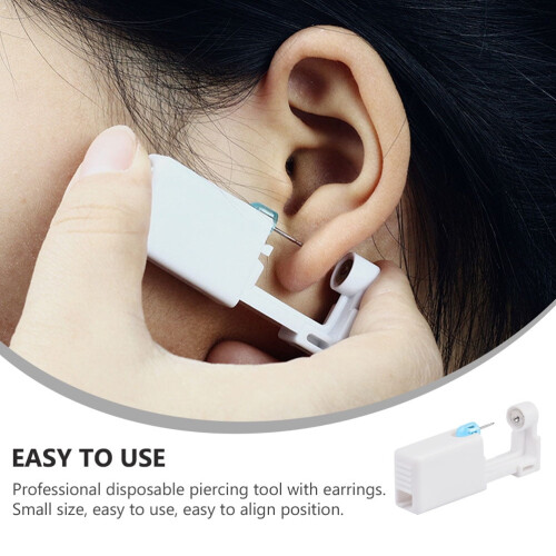4 Sets Disposable Ears Piercing Tool Painless Ear Hole Piercing Tool Ear Piercer 1