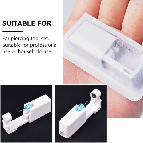 4 Sets Disposable Ears Piercing Tool Painless Ear Hole Piercing Tool Ear Piercer 2