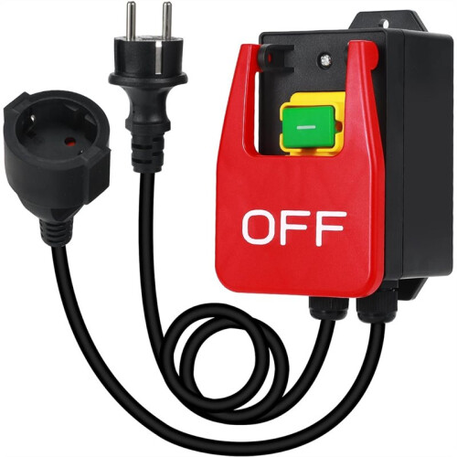 Single-Phase /Off  230V, Electromagnetic Push Button  for Quickly Switching Off Milling Tables Eu Plug