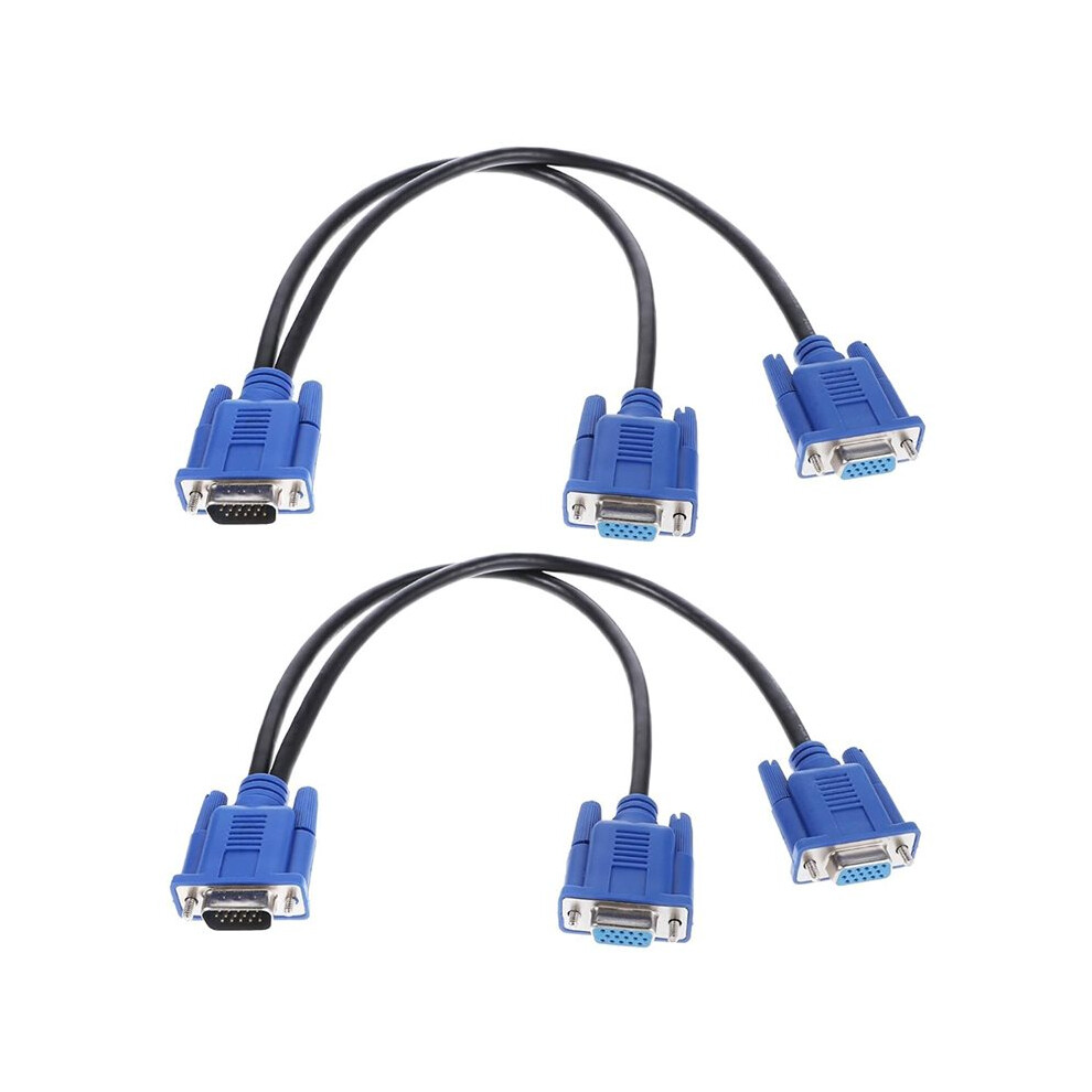 Vga Splitter Dual Monitor Cable 1 Male To 2 Female Adapter Converter Vga Svga Video Y Cable Cord 4711076855048