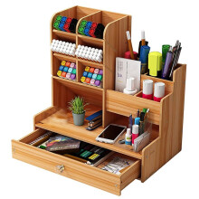 Schreibtisch-Organizer zum Selbermachen: Stiftehalter, Aufbewahrungsbox mit Großem Fassungsvermögen und Schublade für Büro, Schule und Homeoffice