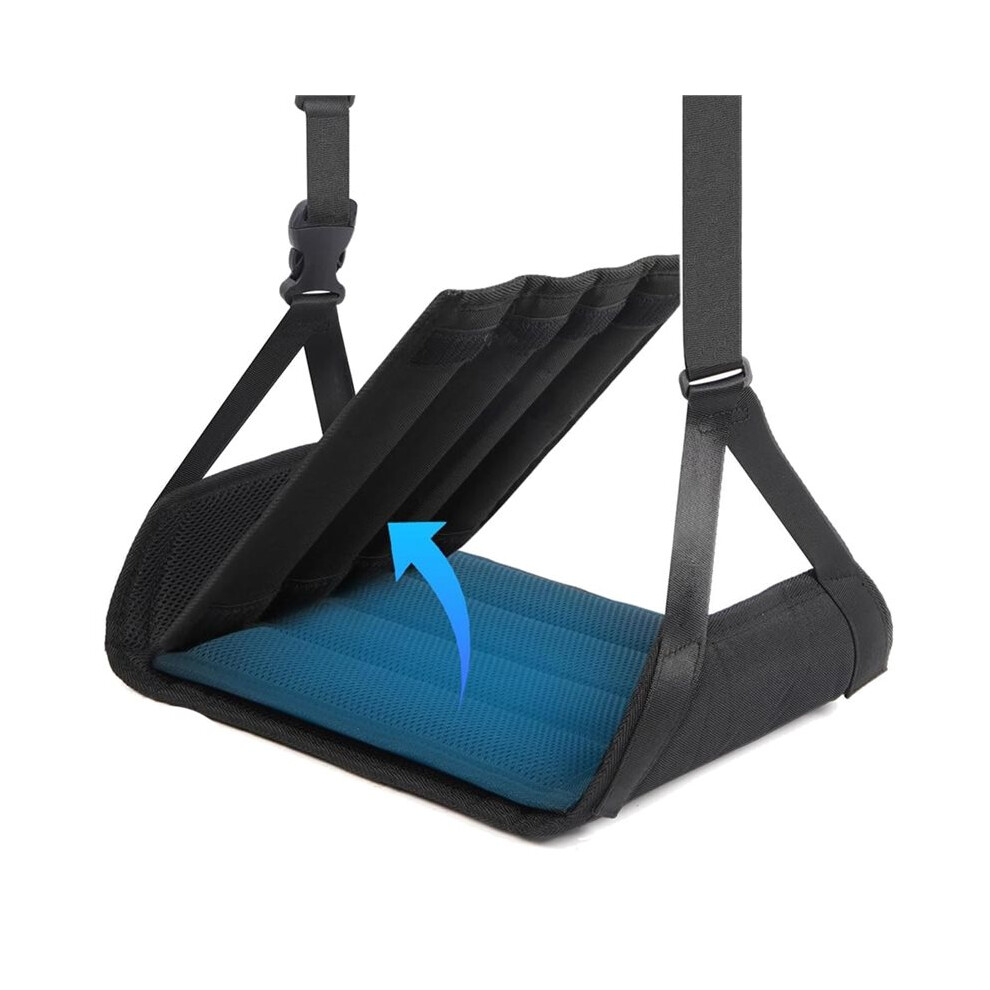 Airplane Foot Hammock For Plane Travel, Detachable Bamboo Airplane Foot Rest For Long Flight, Desk Foot Hammock Tauoh