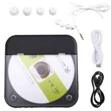 Music Player Speed Adjustable BT Portable Double Speakers Rechargeable CD Player for Home Exercising Car Traveling