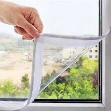 Reusable Window Insulator Kit, 47x63 Inch, 180μm Clear Film, Easy Ventilation, Adjustable Seal