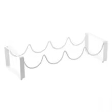 Wrought Iron Wine Bottle Rack Free Standing Stackable 4 Bottles Wine Storage Holders for Holiday Birthday Anniversary A