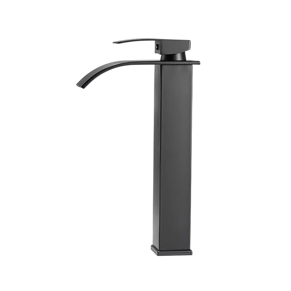Tauoh Contemporary Waterfall Sink Faucet With Dual Control For Hot And Cold Water, Deck Mounted