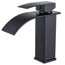 Stainless Steel Waterfall Basin Faucet with Dual Control for Hot and Cold Water