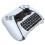3.5mm Gaming Wireless Keyboard 3.0 Controller Pad for PS5 DualSense Gamepad Mount  Keypad Built-in Speaker White 1