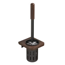 Self Adhesive Toilet Brush Wall Type Household Toilet Toilet Rack Brush Non Perforated Toilet Brush Wooden Handle Brush
