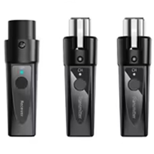 XLR Wireless Microphone Transmitter Receiver 2.4Ghz Microphone Wireless System Rechargeable Wireless Mic Audio Adapter B