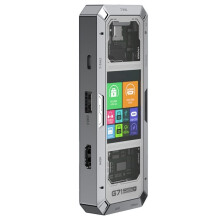 G71 7 in 1 Aluminum Alloy Office Docking Station Screen Display Type-C to HDM2.0 USB3.0 HUB PD100W Adapter