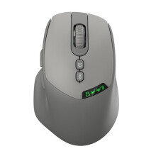 NOVO MOUSE SEM FIO 2.4G com MODO DUPLO e SINISTRELADO (2025) - CLIQUE SÓLIDO, DPI AJUSTÁVEL, BATERIA de 500mA e VISOR