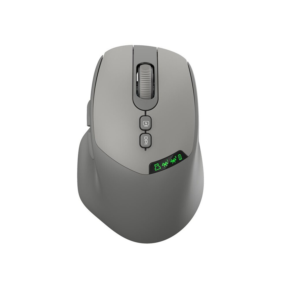 2025 New Hot Noiseless Dual Mode Wireless Mouse 2.4G, Silent Click, Dpi Adjustable, 500Ma Battery, Display Gray 6033408904124