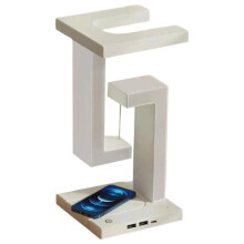Novelty Floating Lamp with 10 W Detachable Wireless Charger Decorative Light for Bedroom/Office