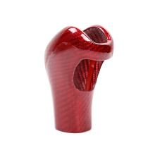 Car Styling Red Carbon Fiber Gear Shift Cover Sticker for Cayenne 2011-2017