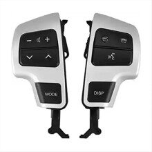 Steering Wheel Cruise Control Audio Control Button for LAND 200 84250-60050 Silver Black