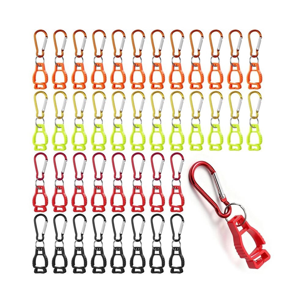 48 Pcs Glove Clips For Work Glove Holders, Work Safety Clip Glovee For Belt Loop Guard Worker Construction 6034127313532