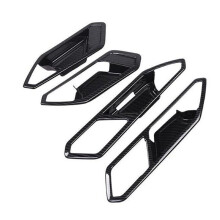 4PCS Carbon Fiber Inner Door Bowl Cover Trim for 2017-2019