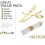 Set di 30 posate in plastica dorata pre-arrotolate 4