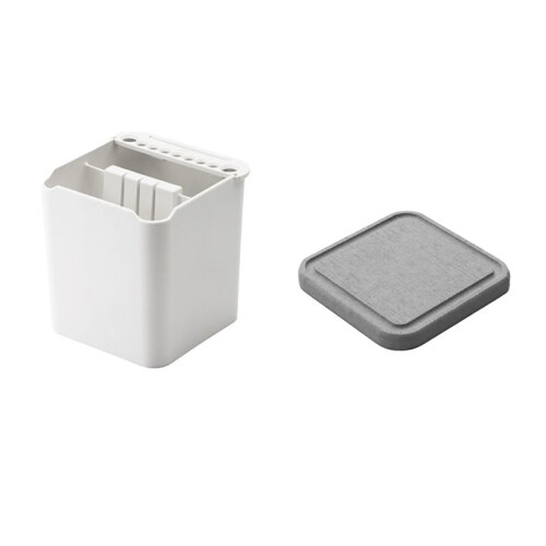 2 In1 Dual-Compartment Brush Cleaning Pot with Absorbent Pad for DIY Modeling Brushes