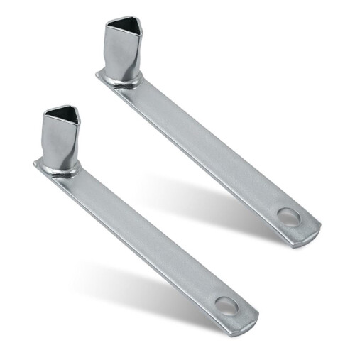 2pcs M12 Steel Triangular Keys for Barrier Posts Universal Bollard Wrench, Fire Brigade Key 1