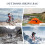 Worgeous 1Pack Waterproof Rectangular Nylon Backpack for Men Outdoor Trekking 65x35x14in 8