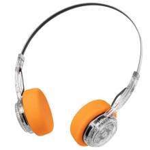 Retro over-Ear Headphones Wireless Headset Hi-Fi Stereo Sound, Foldable Comfortable Earphone with Mic