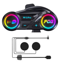 Y13 Pro Motorcycle Helmet Headset Intercom Distance 500M Chip V6.0 Stereo Fm Radio Mixing Music Share Hard Mic