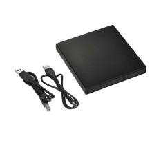 Externes USB-CD/DVD-Laufwerk (USB 2.0) mit Brenner für Laptops und Desktop-PCs