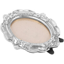 Vintage oval picture frame gold 4x6 inches