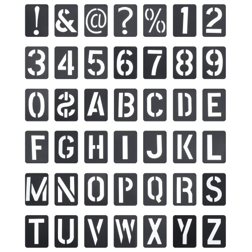 42pcs Alphabet Number Stencils Templates Graffiti Hollowed Out