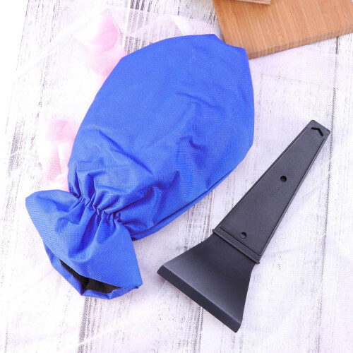 Autoschneebürste und Eiskratzer mit Polarfleece-Handschuhen 2