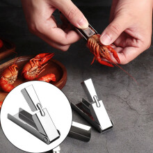 Hot Sale! Crayfish & Lobster Sheller, Deveiner, Tail Peeler – Stainless Steel Kitchen Gadget, Compatible with All Crayfish