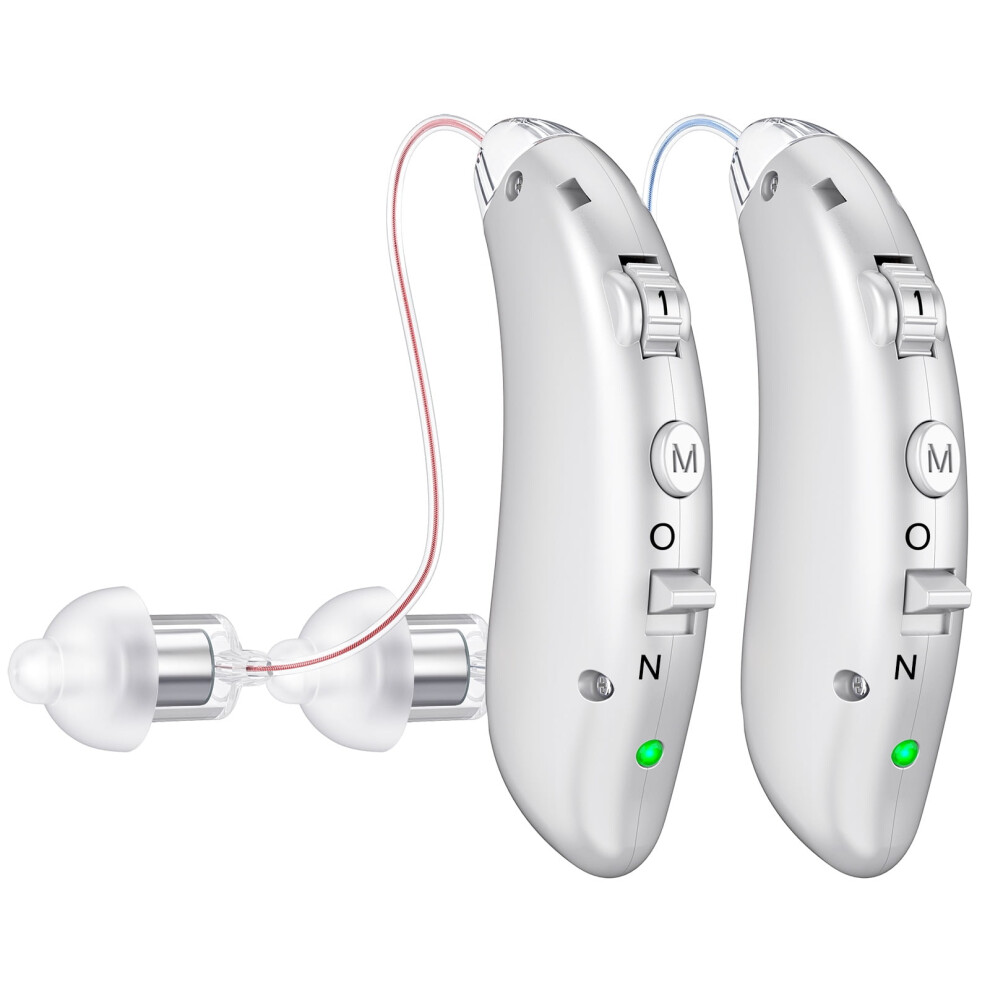 Rechargeable Hearing Aids for Seniors with Noise Cancelling,Hearing Loss Hearing Amplifiers,Digital Hearing Aid,Sound amplifier with Volume Control