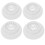 Sewing Machine Spool Pin Cap 4Pcs White Plastic Prevent Slipping 1
