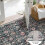 Moroccan Trellis Round Rug Washable Non-Slip 4ft 2