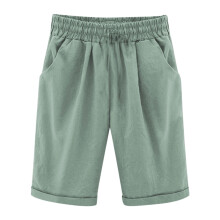 Girls' Casual Bermuda Shorts, High Waisted, Knee-Length, Drawstring, Pockets, Lightweight – Compatible with 12-13 Years