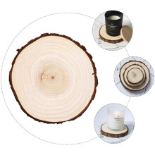 Rustikaler Teelichthalter aus Holz, 1-teilig