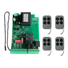 AC110 Automatic Sliding Gate Motor Control Board +4 Remote Control for Sliding Gate Opener Access Control System