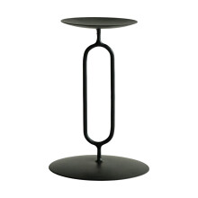 O-förmiger Kerzenständer aus Eisen im skandinavischen Design, moderne minimalistische Dekoration für Zuhause, Esstisch und romantisches Ambiente,