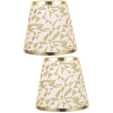 Ensemble de 2 abat-jour décoratifs effet lampe pour une mise en valeur classique de l'éclairage