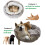 Hooded Cat Bed Cave – Plush Round Pet Bed, Machine 3